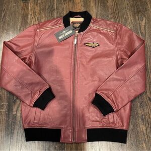 Harley-Davidson Blouson Leather Jacket 120th Anniversary’Dark Red’ Size Large